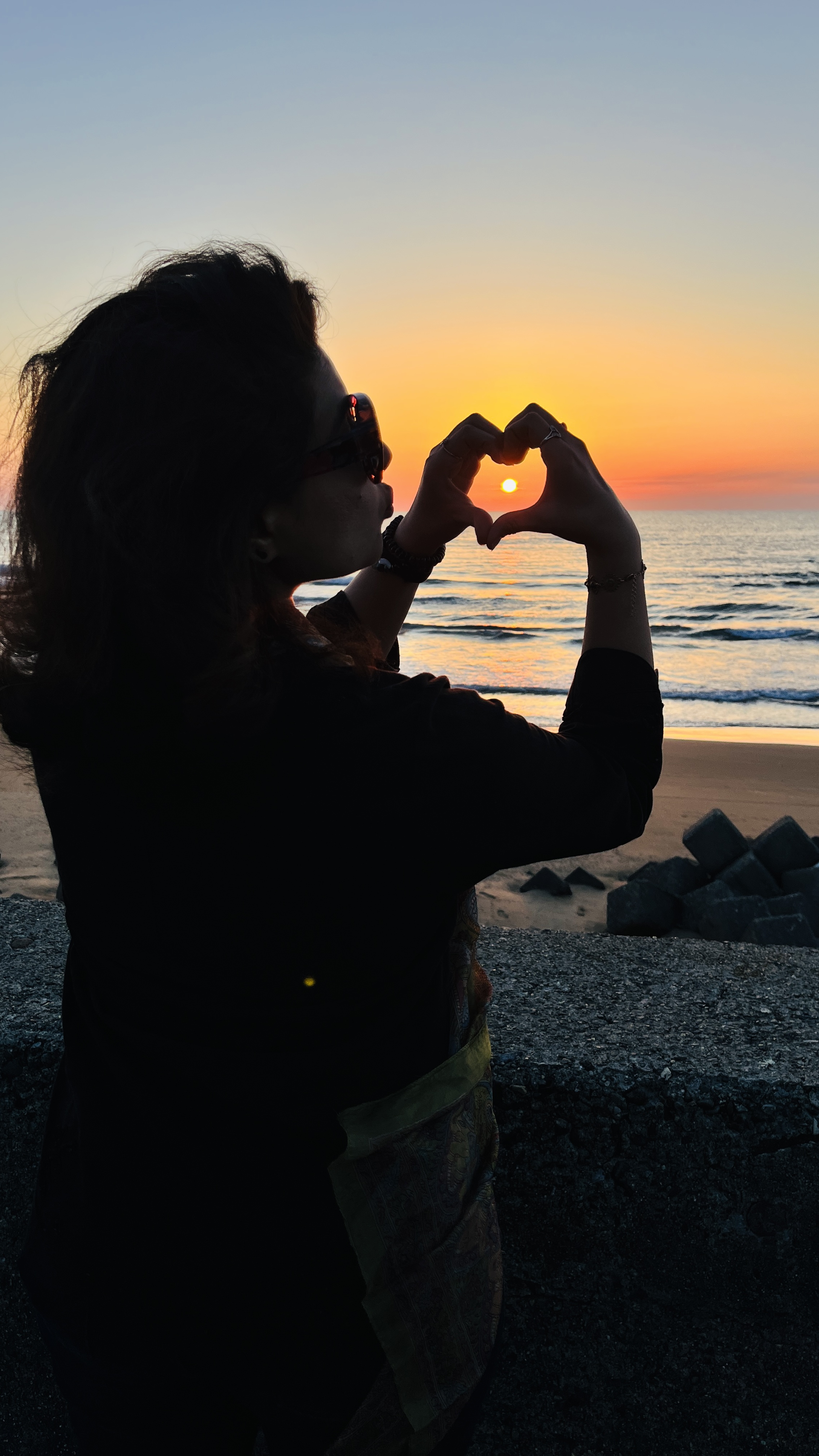 能登の夕景とMehak